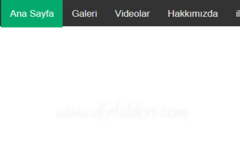 CSS ile Men&uuml; Yapımı